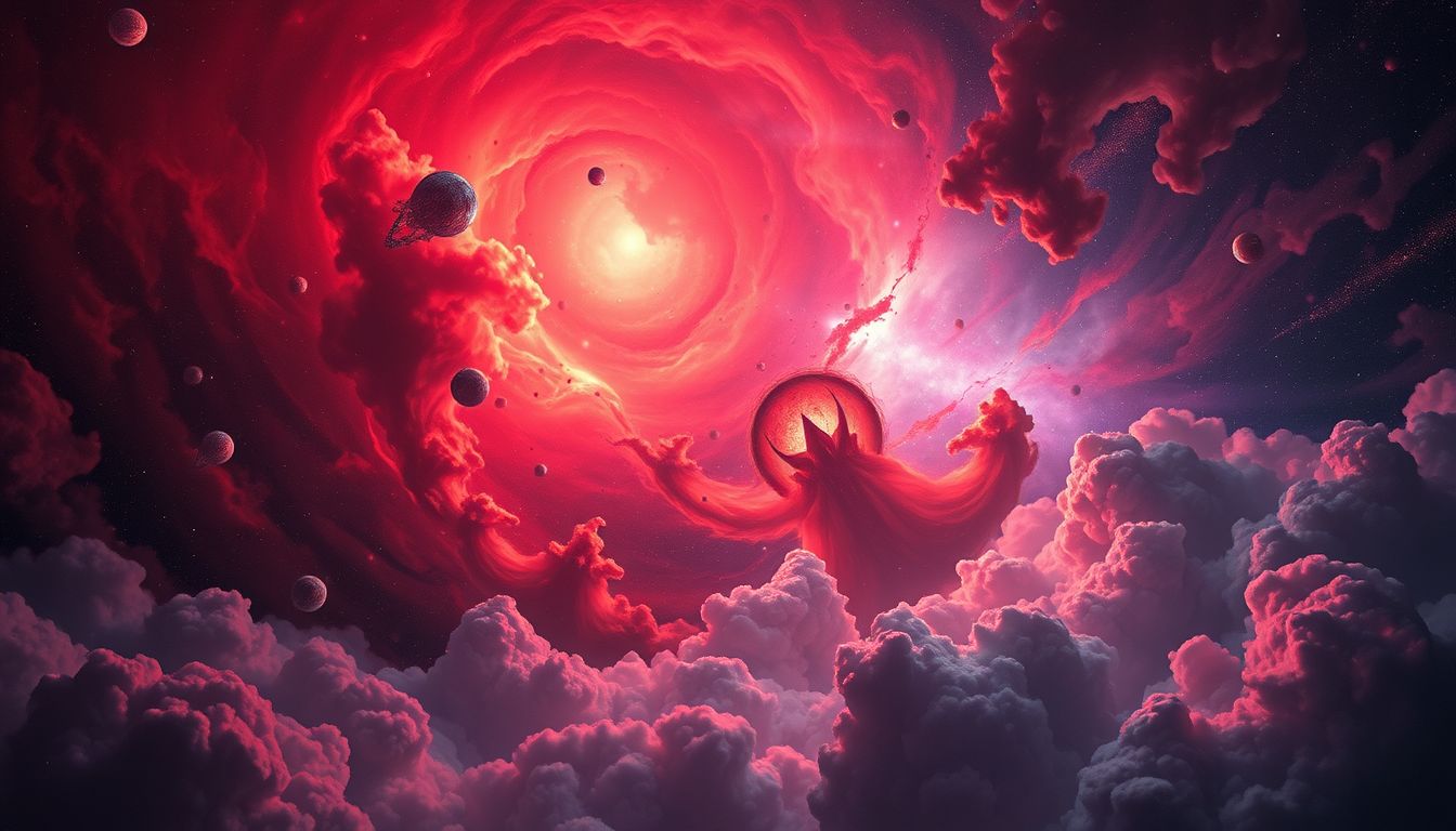 Ein roter Himmel warnt oft vor bevorstehender Gefahr.