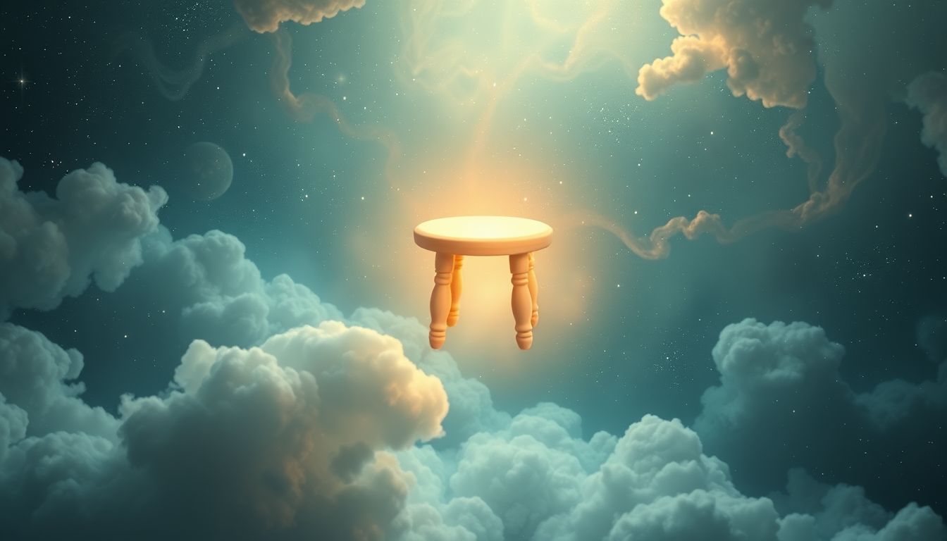 Der Schemel symbolisiert oft eine provisorische, temporäre Lösung im Traum.