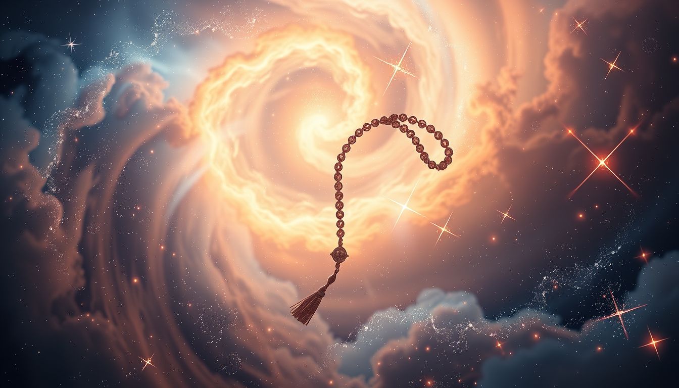 Ein Rosenkranz im Traum symbolisiert spirituelle Führung und Hoffnung.