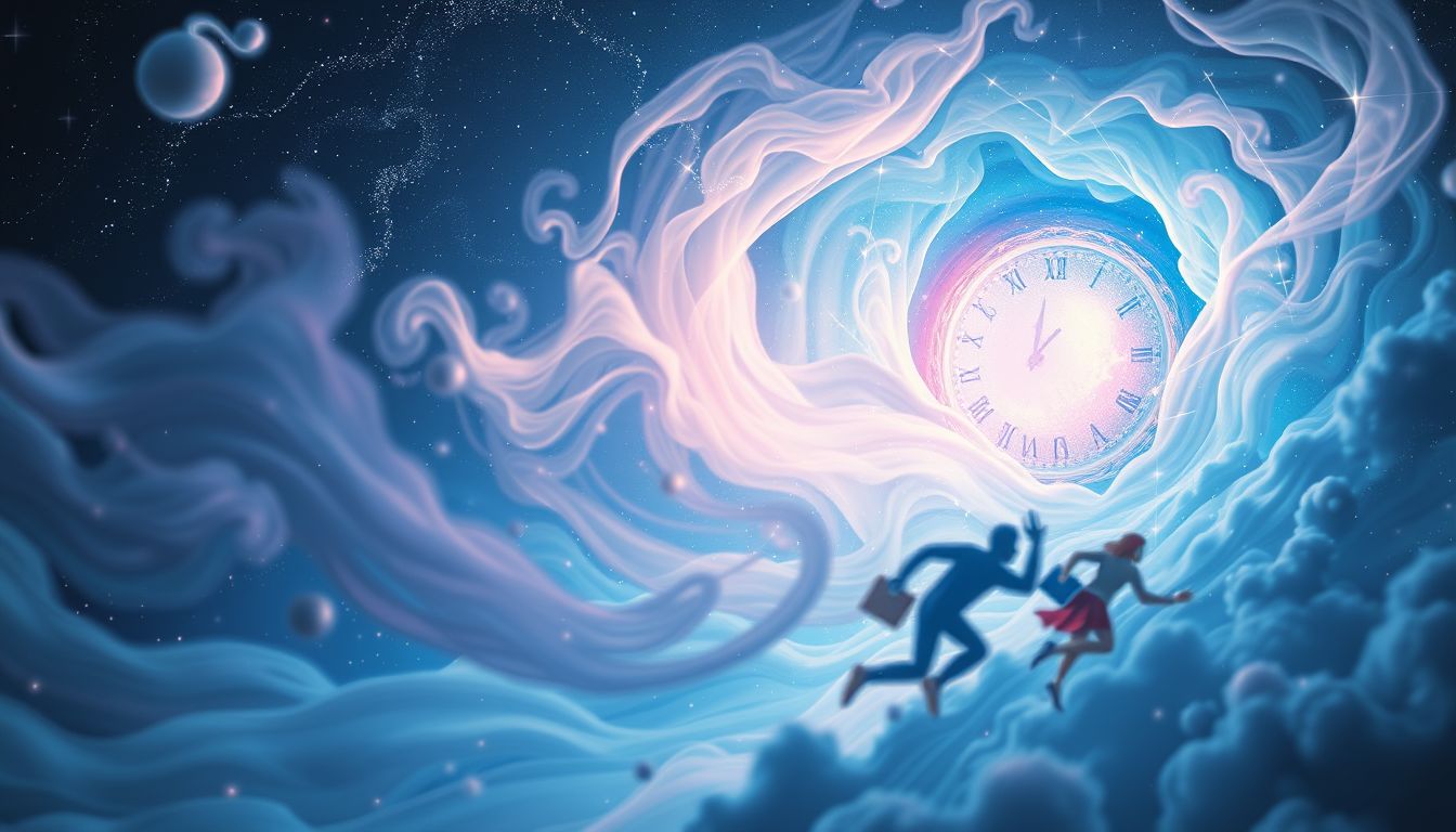 Der Traum von sinnloser Eile symbolisiert inneren Stress und Orientierungslosigkeit.