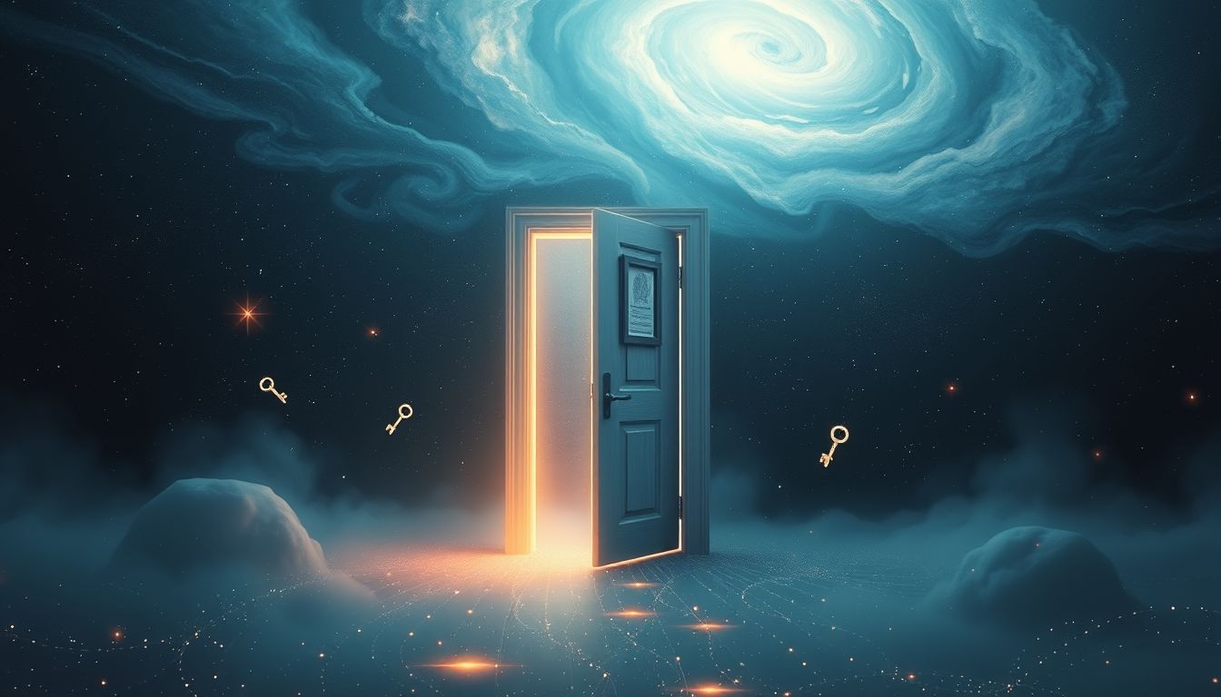 Die sich öffnende Hintertür symbolisiert unausweichliches Schicksal im Traum.