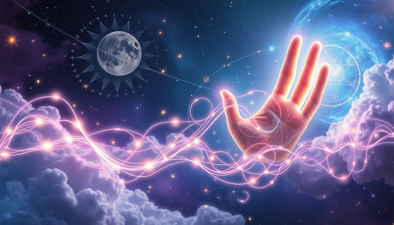 Handlesen symbolisiert im Traum die Suche nach Lebenswegen und Schicksal.