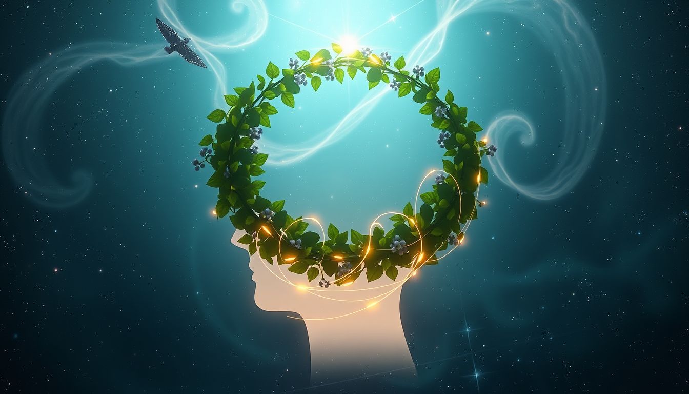 Ein Efeukranz symbolisiert im Traum oft Führungsstärke und Verantwortung.