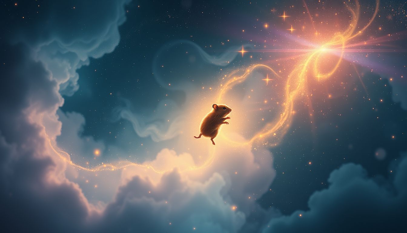 Ein freilaufender Hamster symbolisiert oft unkontrollierte Freiheit im Traum.