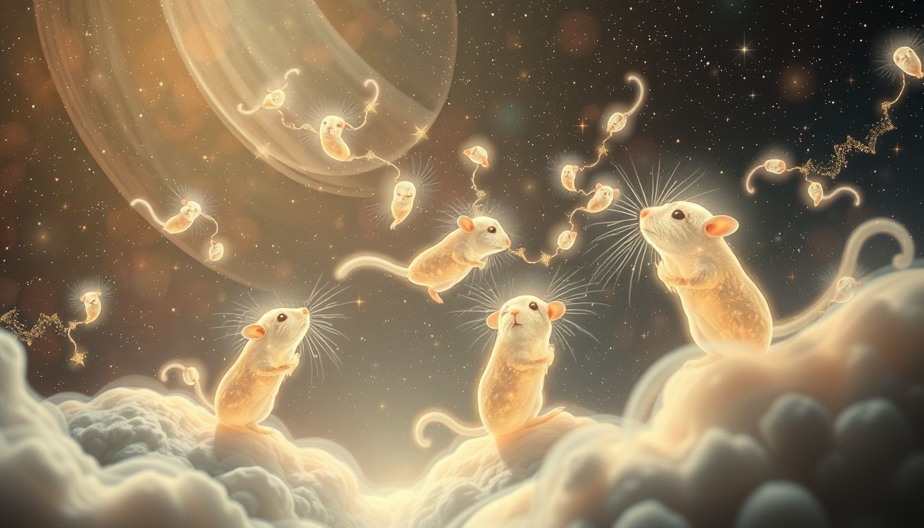 Ein sich vermehrender Hamster symbolisiert kreatives Wachstum und neue Projekte.