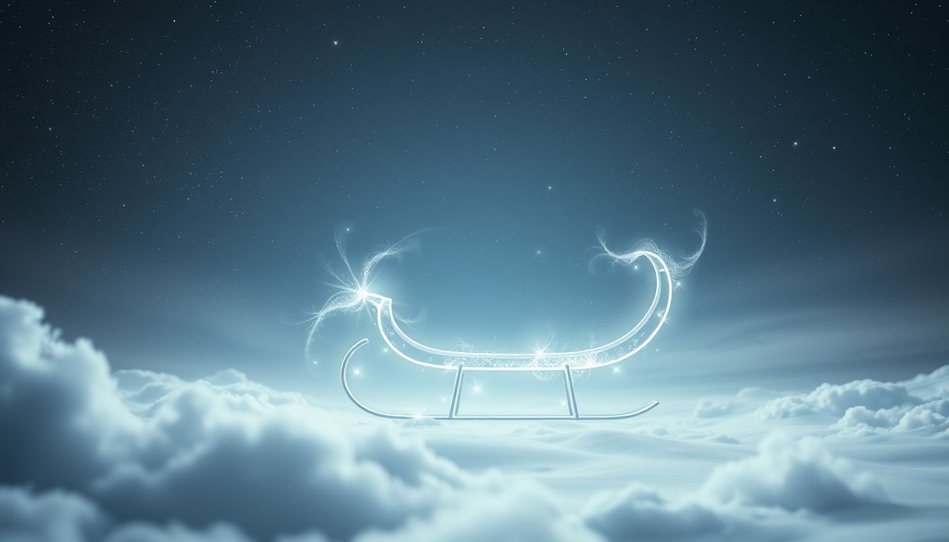 Ein leerer Schlitten symbolisiert verpasste Chancen und innere Leere.