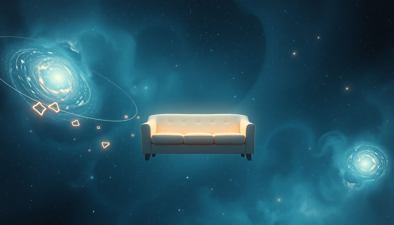 Ein eigenes Sofa symbolisiert persönliche Grenzen und innere Klarheit.