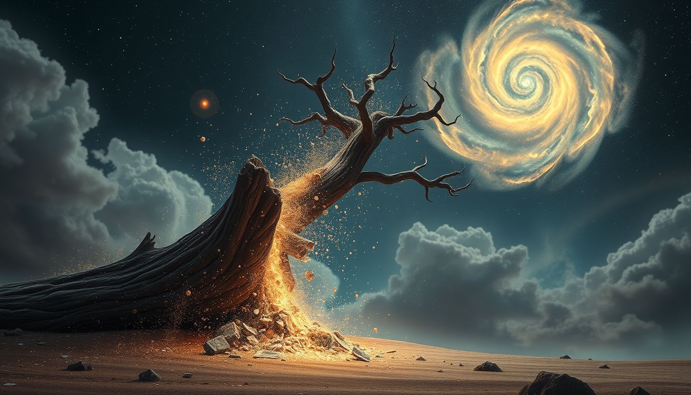 Das Fällen einer Akazie symbolisiert oft plötzlichen Kontrollverlust.