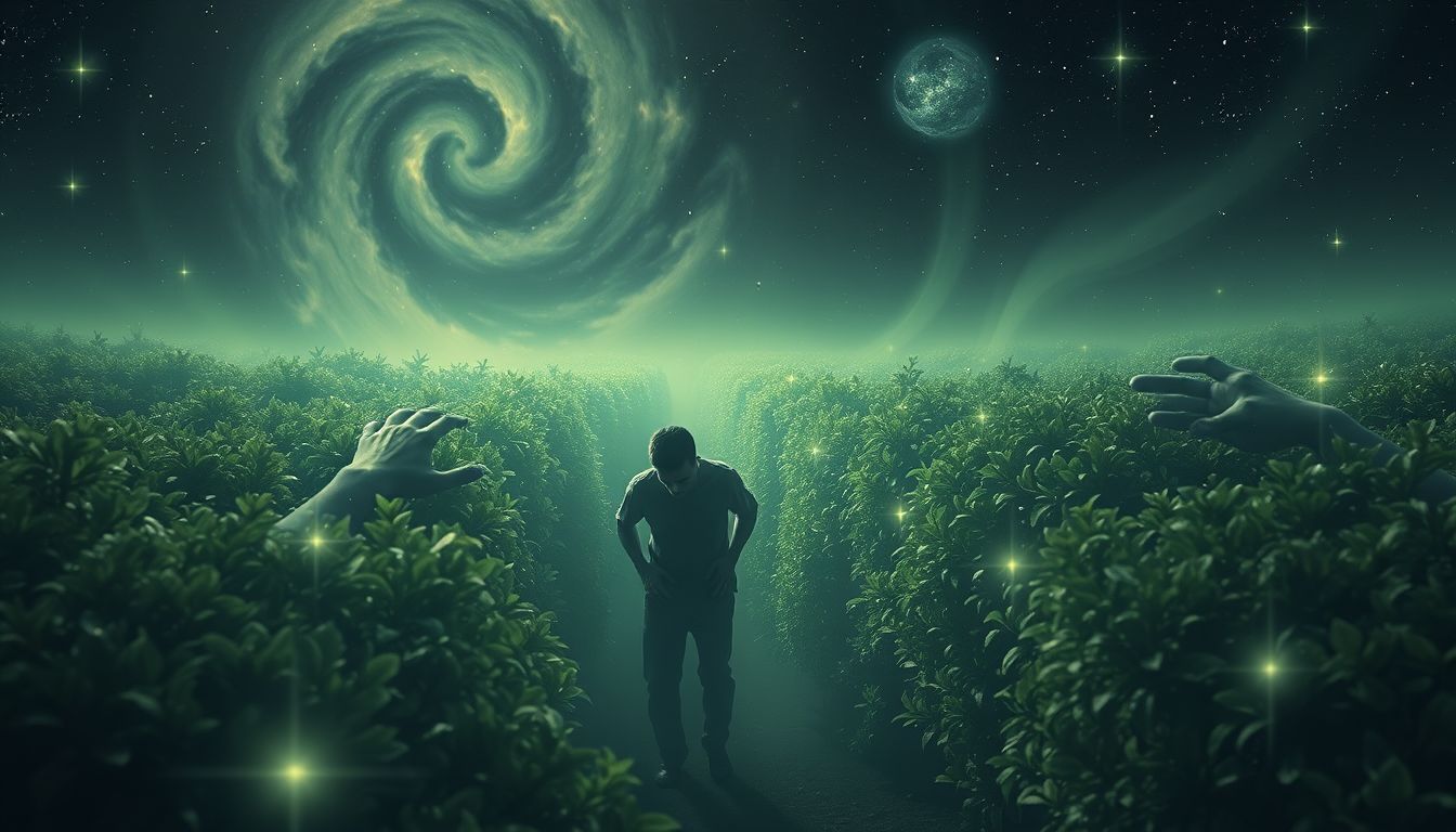 Eine Buchsbaumhecke symbolisiert oft Angst vor Kontrollverlust.