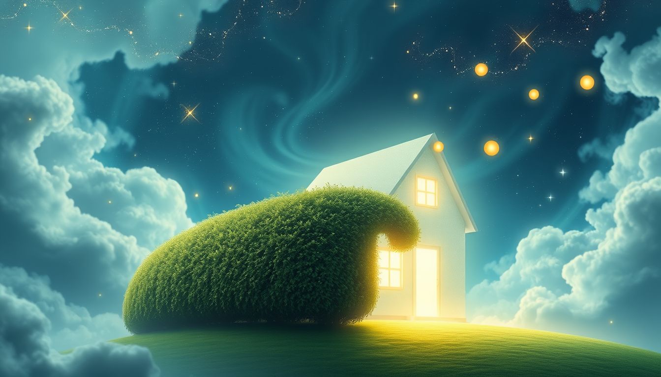 Eine Buchsbaumhecke symbolisiert Schutz, Sicherheit und familiäre Geborgenheit.