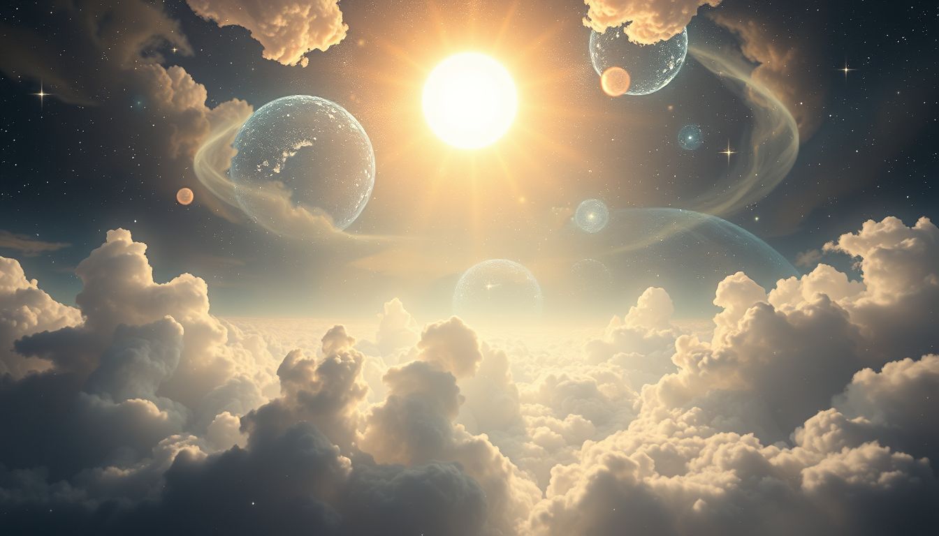 Eine strahlende Sonne symbolisiert Lebensfreude und neue Energie im Traum.