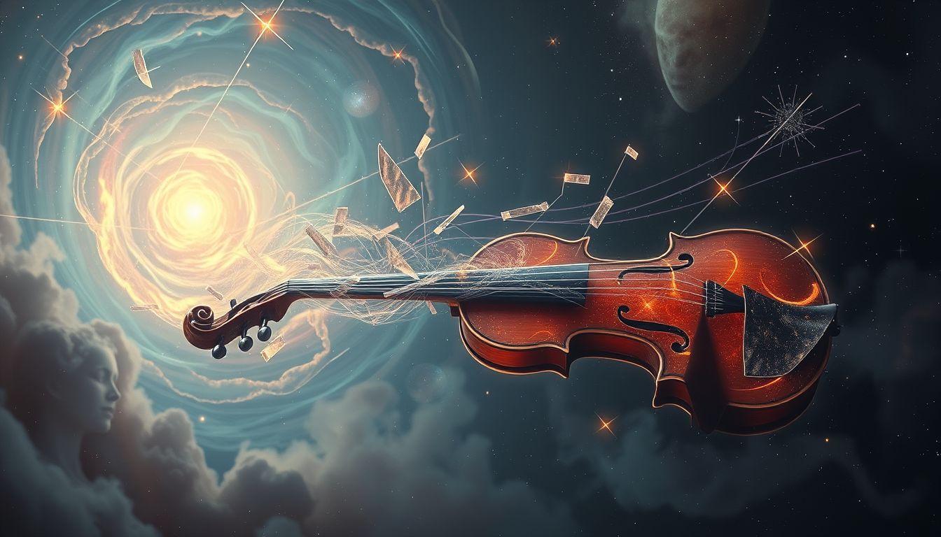 Eine verstimmte Geige symbolisiert innere Konflikte und unerfüllte Wünsche.