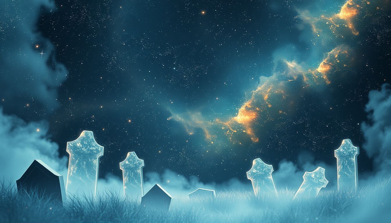 Grabscheit-Träume symbolisieren oft Akzeptanz der eigenen Sterblichkeit.