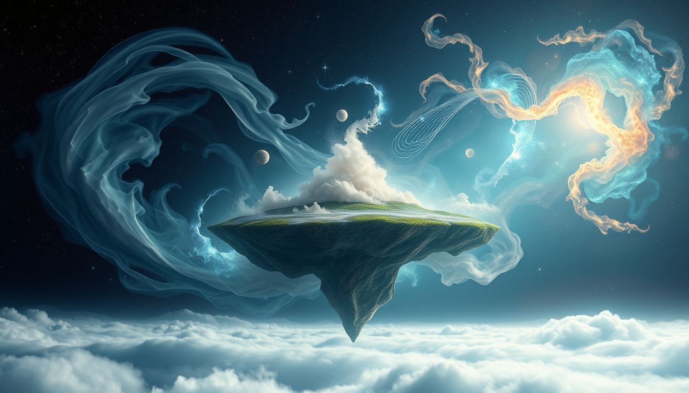 Die Hallig symbolisiert das verborgene, bewegliche Unterbewusstsein im Traum.