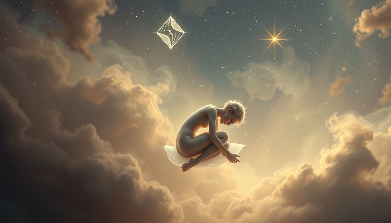 Hocken symbolisiert im Traum oft Angst vor dem bevorstehenden Ende.