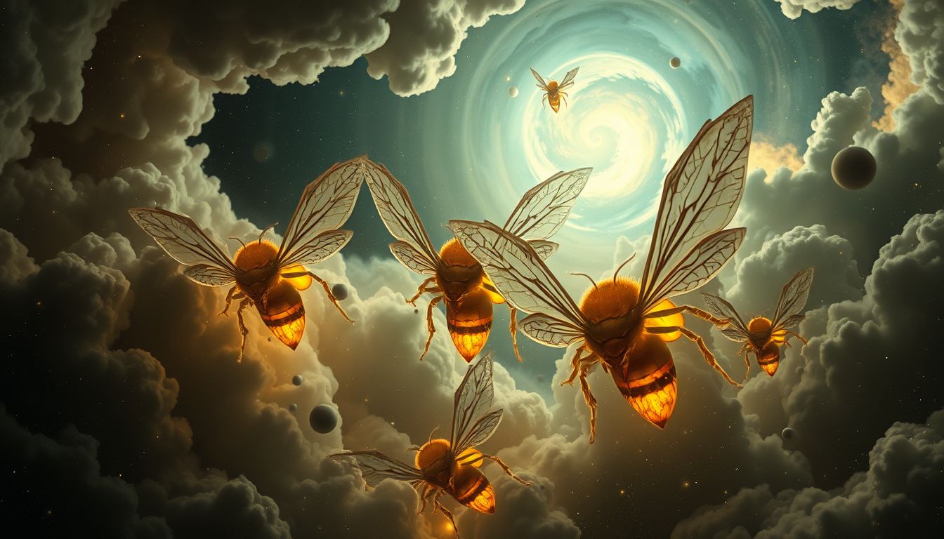 Honigbienen symbolisieren oft verborgene Aggression und bevorstehende Gefahr.