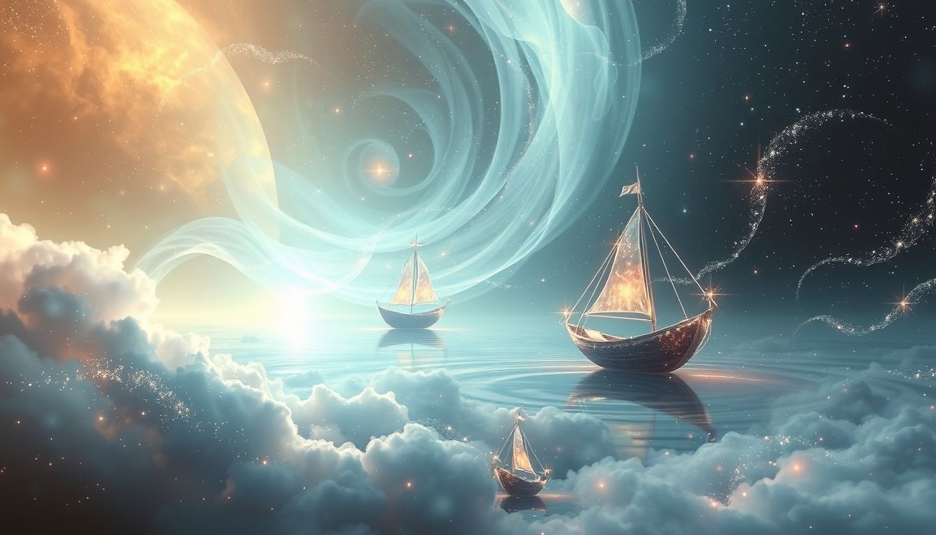 Kahn-Träume symbolisieren oft eine spirituelle Reise und Selbstfindung.