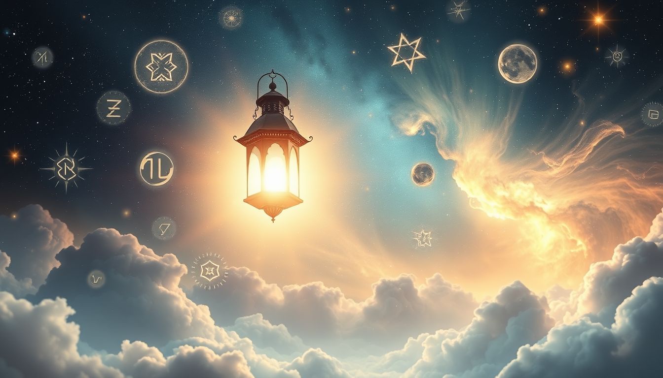 Der Laternenmast erleuchtet den Weg zu innerer Klarheit.
