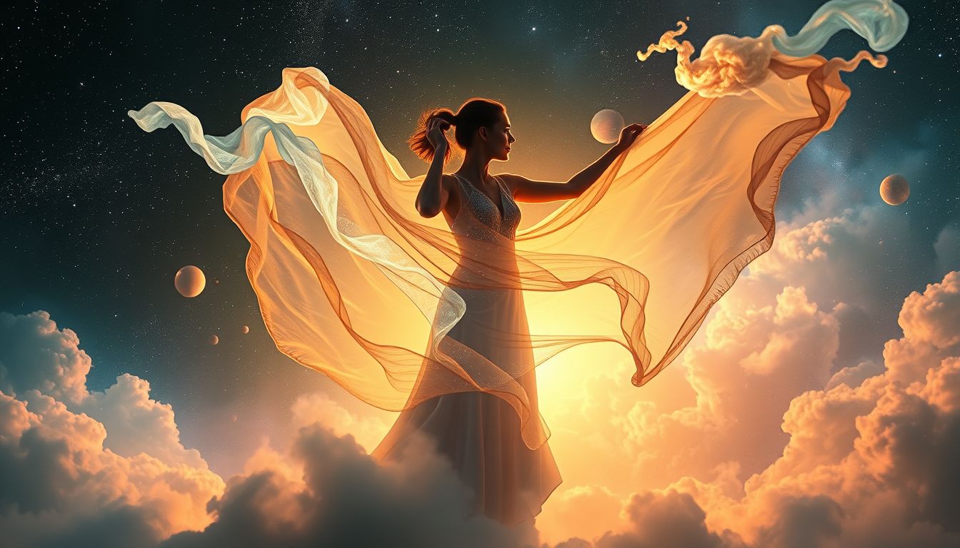 Das Rütteln an Kleidung symbolisiert innere Identitätskrisen.