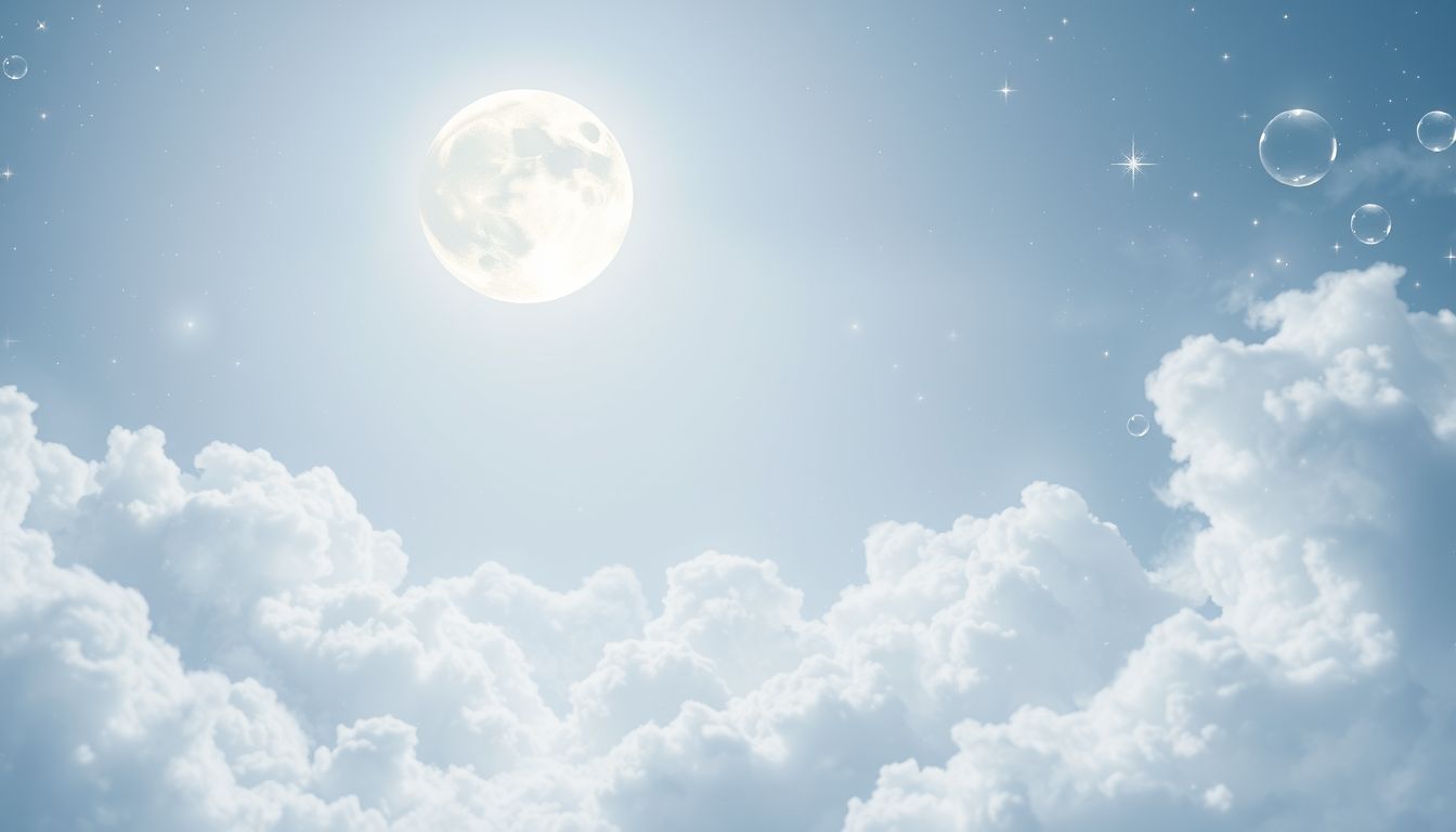 Klares Mondlicht im Traum symbolisiert Erleuchtung und innere Klarheit.