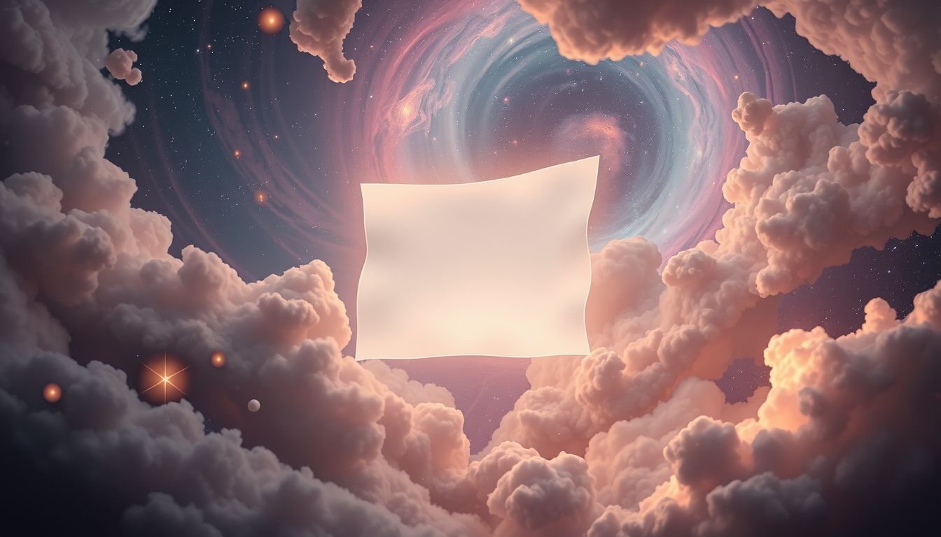 Ein leeres Blatt symbolisiert ungenutztes kreatives Potenzial und Neuanfang.