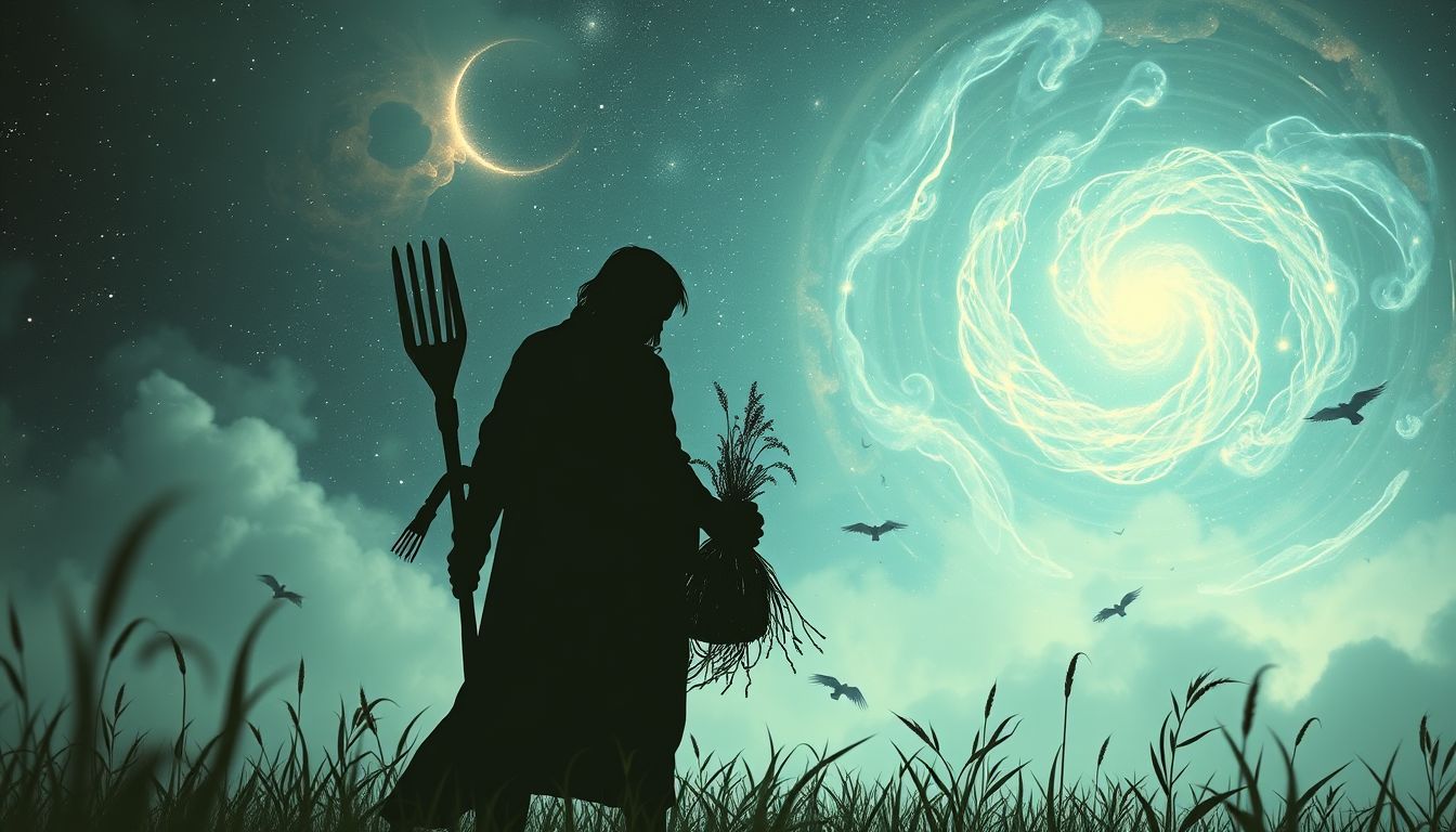 Ein armer Landwirt im Traum symbolisiert bevorstehende harte Herausforderungen.