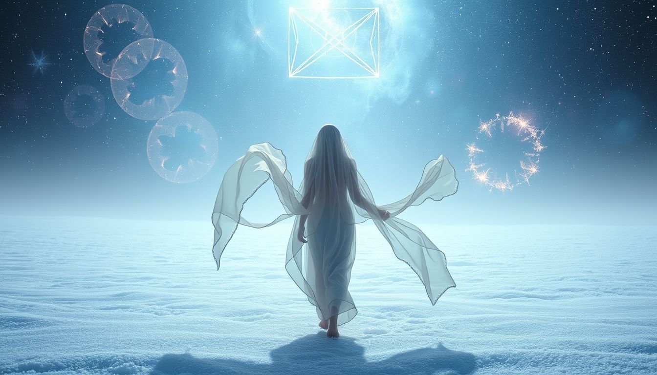 Einen Havelock im Schnee tragen symbolisiert Schutz vor emotionaler Kälte.