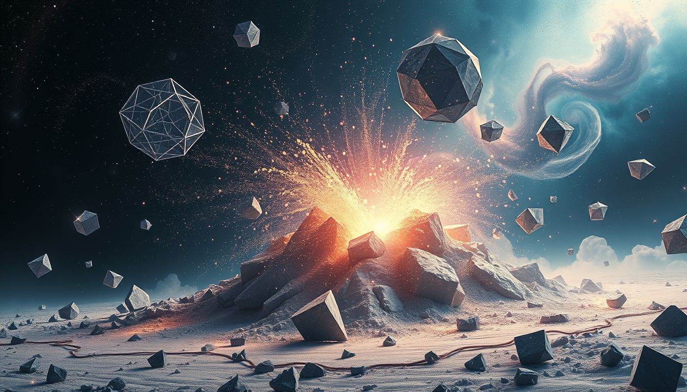 Ein einstürzendes Fundament symbolisiert oft persönliche Unsicherheit und Wandel.