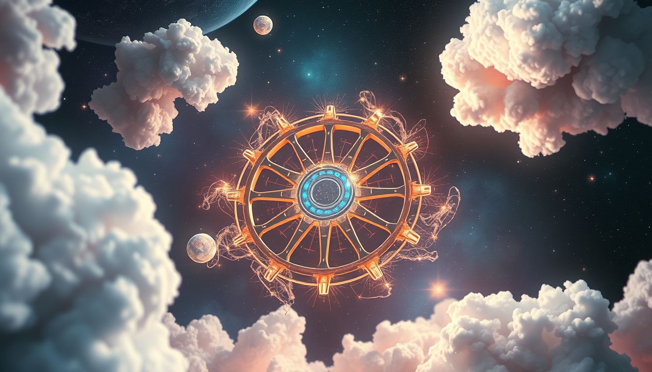 Eine sich selbst reparierende Nabe symbolisiert innere Heilung und Selbstständigkeit.