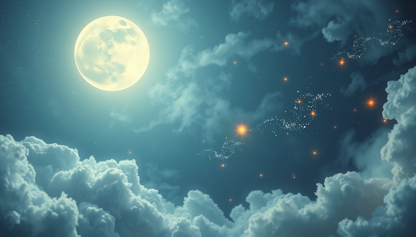 Traum 13 symbolisiert Hoffnung und innere Ruhe im Mondlicht.