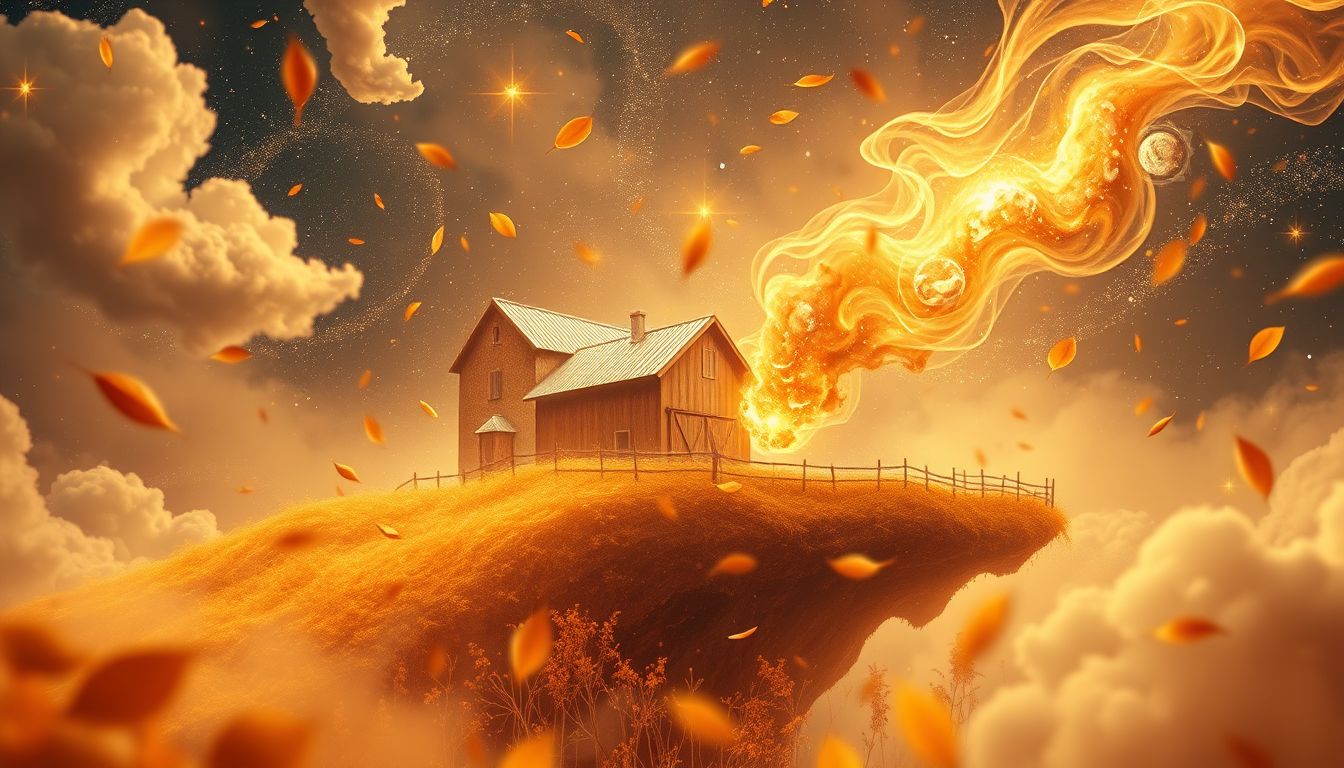 Ein Herbsttraum von Meierei symbolisiert Reife und neue Chancen.