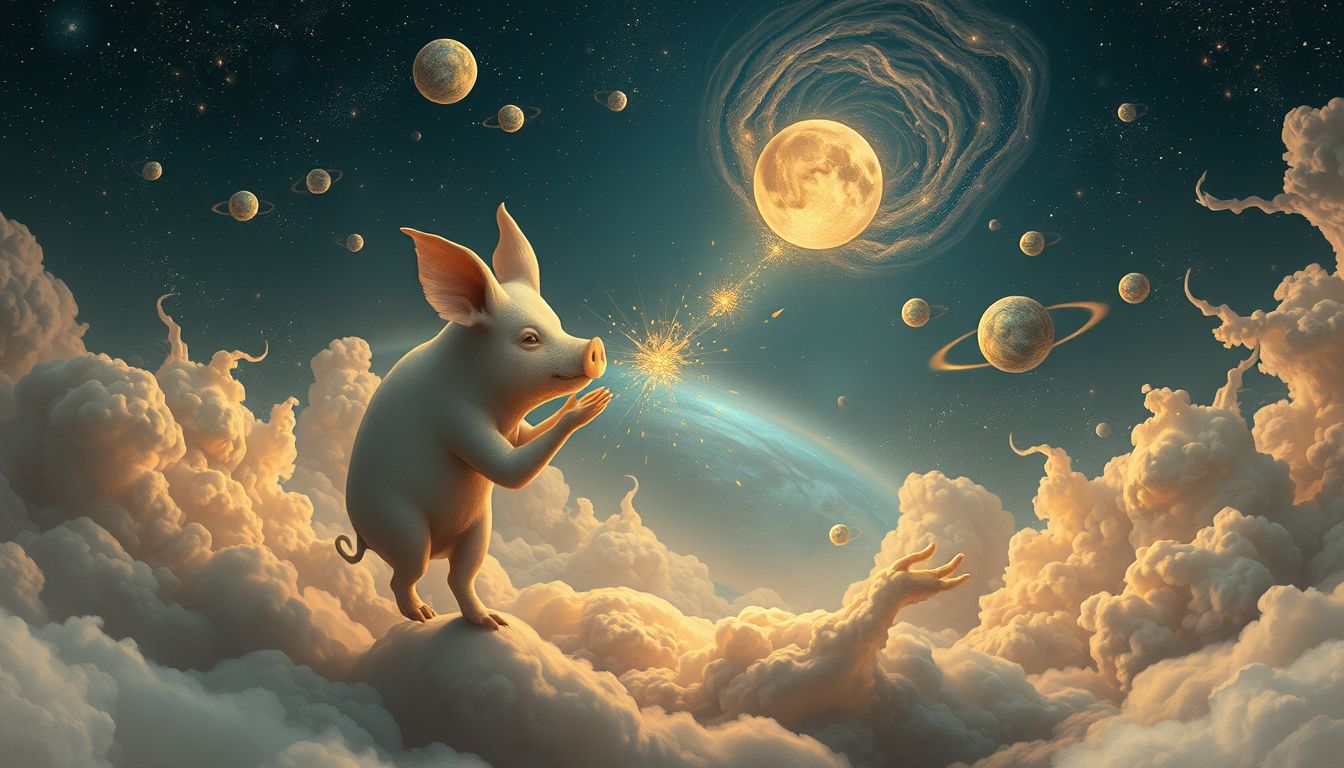 Das innere Schwein symbolisiert verborgene Wünsche, die stehlen.