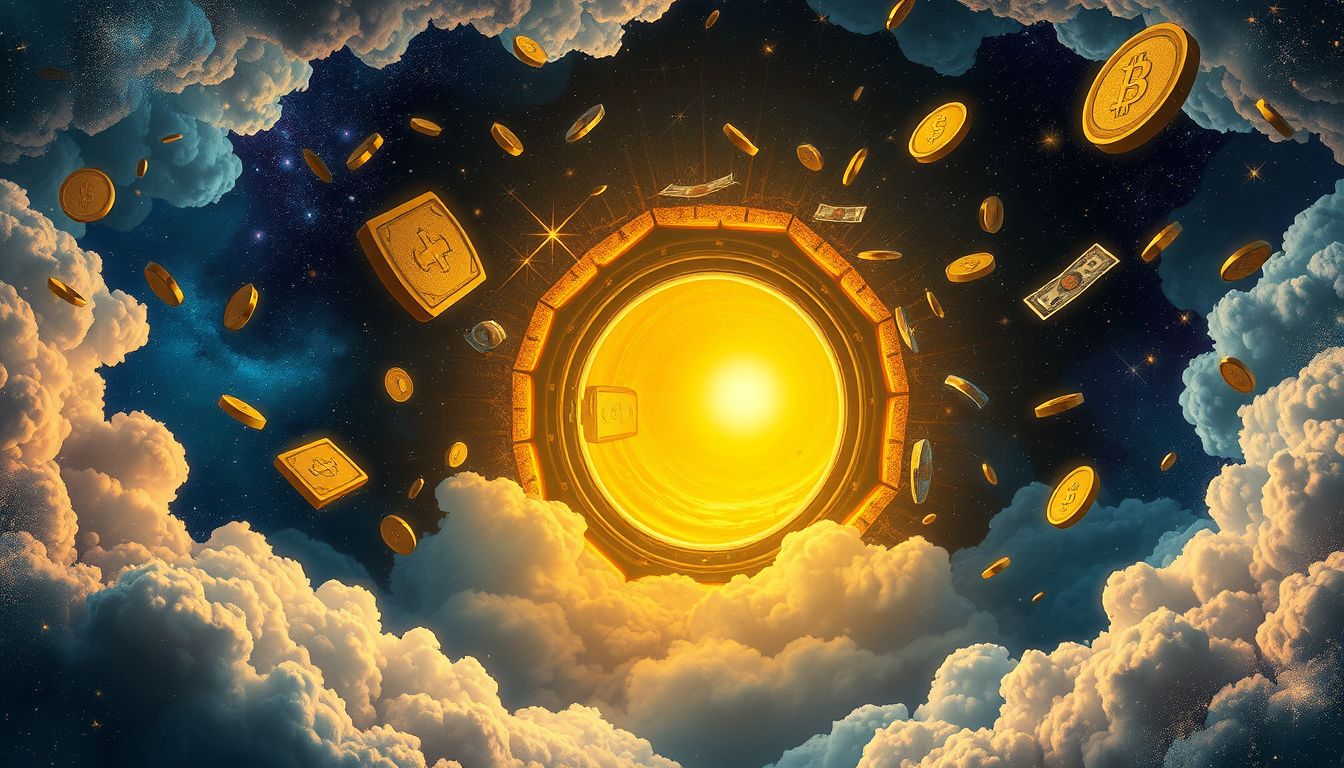 Ein Tresor voller Geld symbolisiert finanzielle Sicherheit und verborgene Chancen.