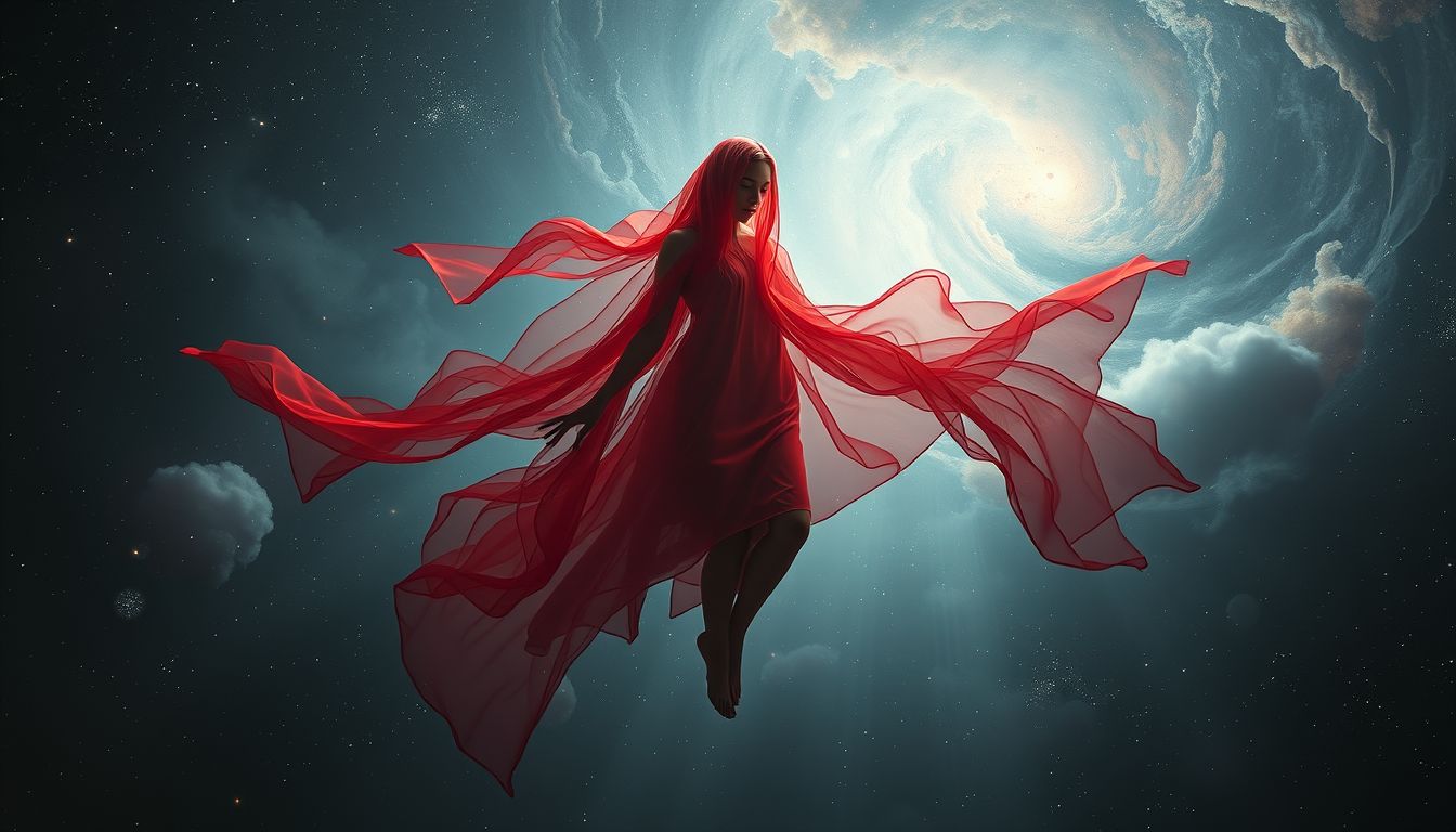 Ein roter Havelock symbolisiert Leidenschaft und mutige Entscheidungen im Traum.