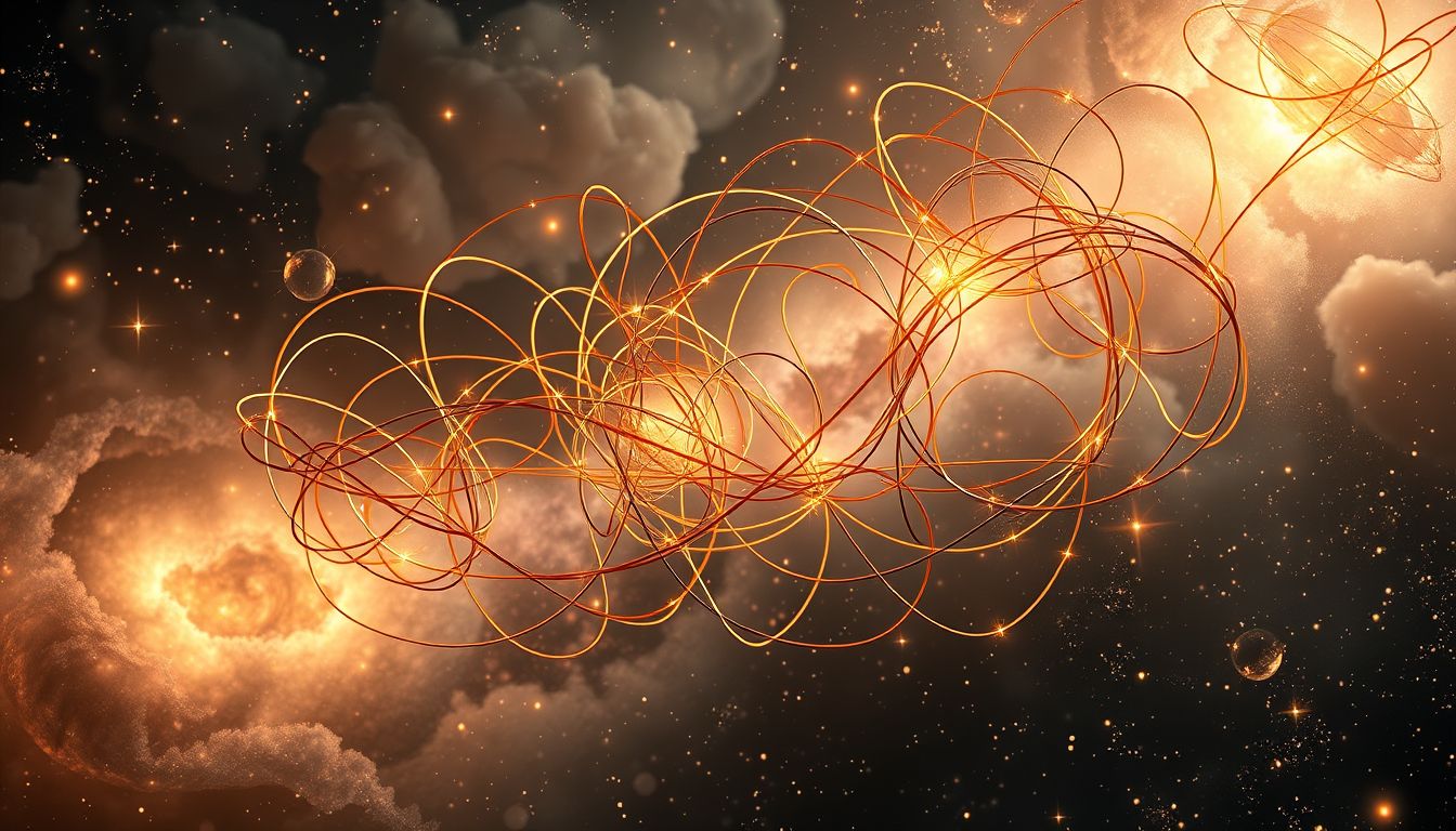 Verhedderter Messingdraht symbolisiert komplexe Lebensprobleme und Konflikte.