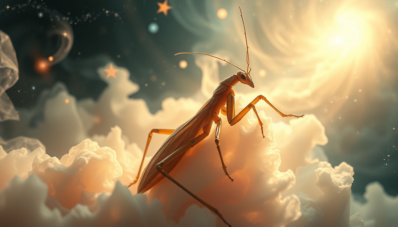 Das Häuten der Stabheuschrecke symbolisiert persönliche Transformation und Wachstum.