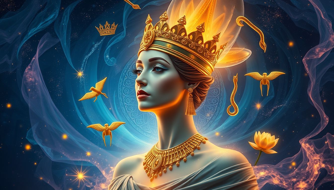 Traum 2 symbolisiert Machtstreben und Selbstbewusstsein durch Kleopatra.