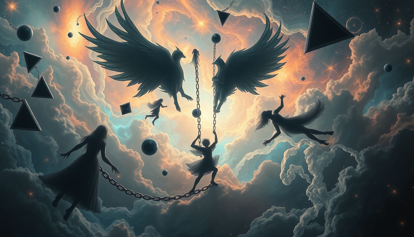 Der Traum symbolisiert innere Konflikte mit unverarbeiteten Erinnerungen.