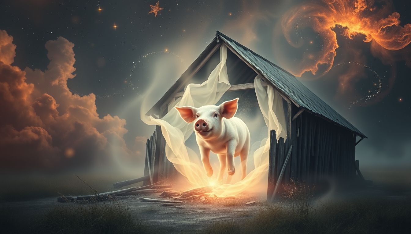 Das innere Schwein symbolisiert innere Vernachlässigung und Reinigung.