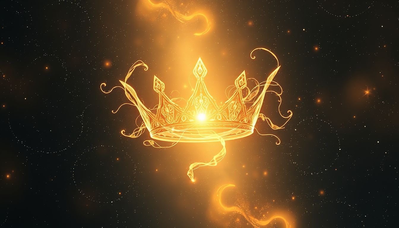 Eine goldene Tiara symbolisiert im Traum Macht und Selbstwert.