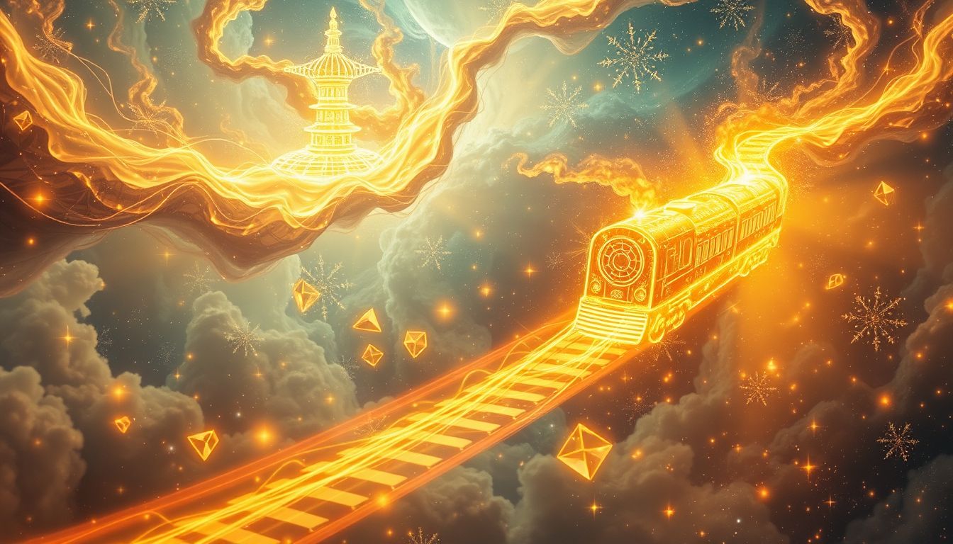Im Traum symbolisiert Goldzug oft Reichtum und innere Sicherheit.