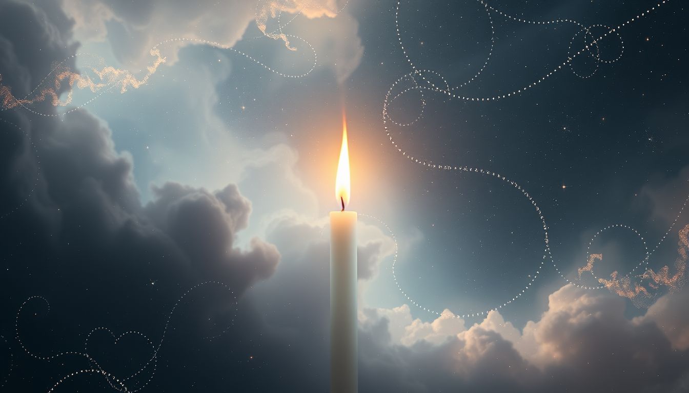 Ein Docht symbolisiert im Traum den Lebensfunken und die Hoffnung.