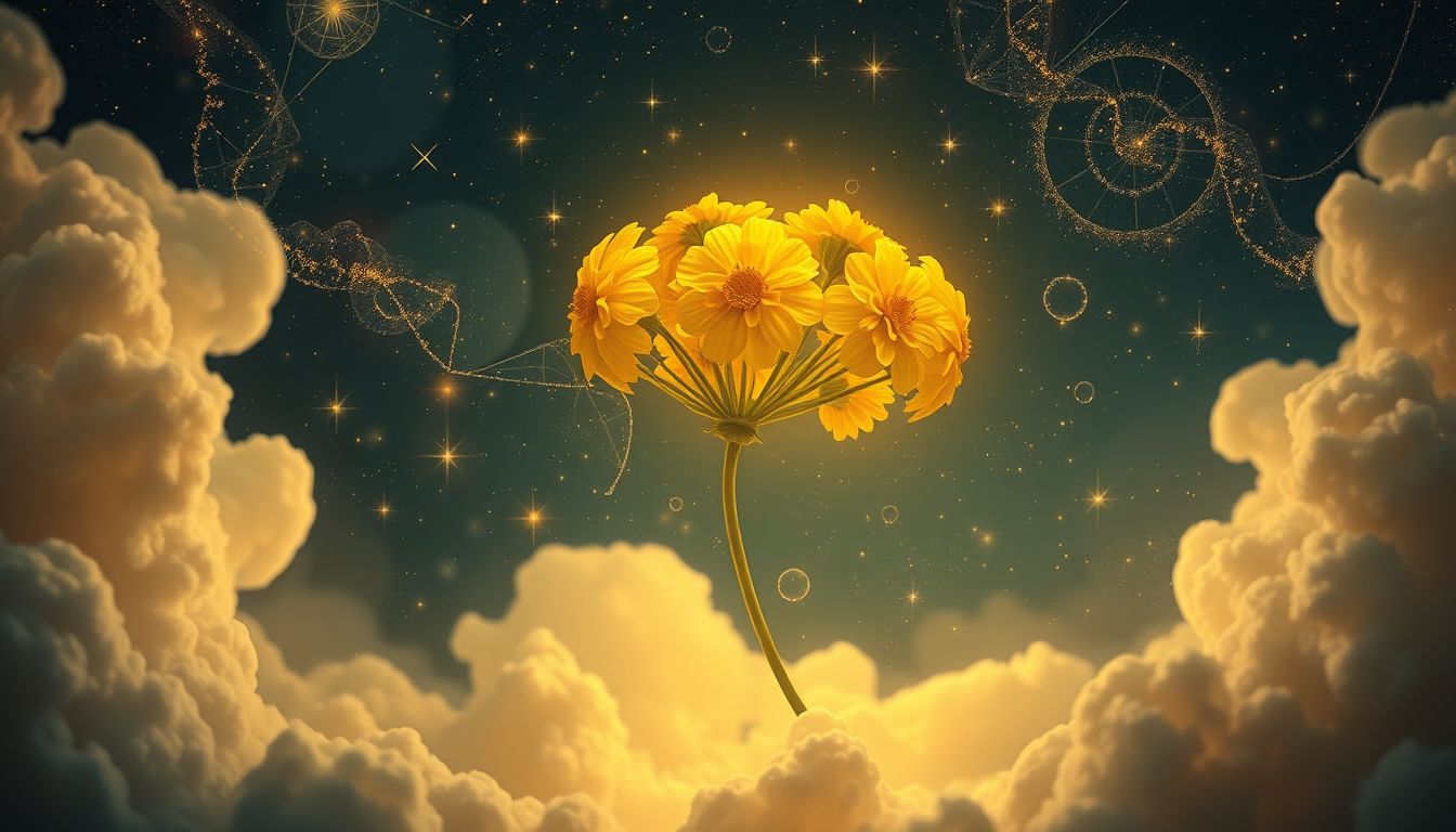 Der Dotterblumenkranz symbolisiert Neubeginn und emotionalen Schutz im Traum.