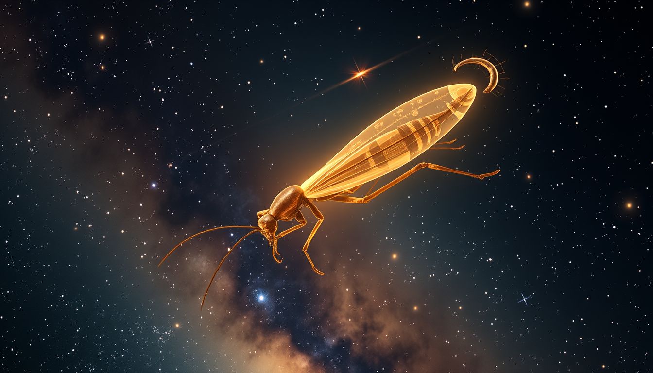 Eine Stabheuschrecke symbolisiert Anpassungsfähigkeit und inneres Wachstum.