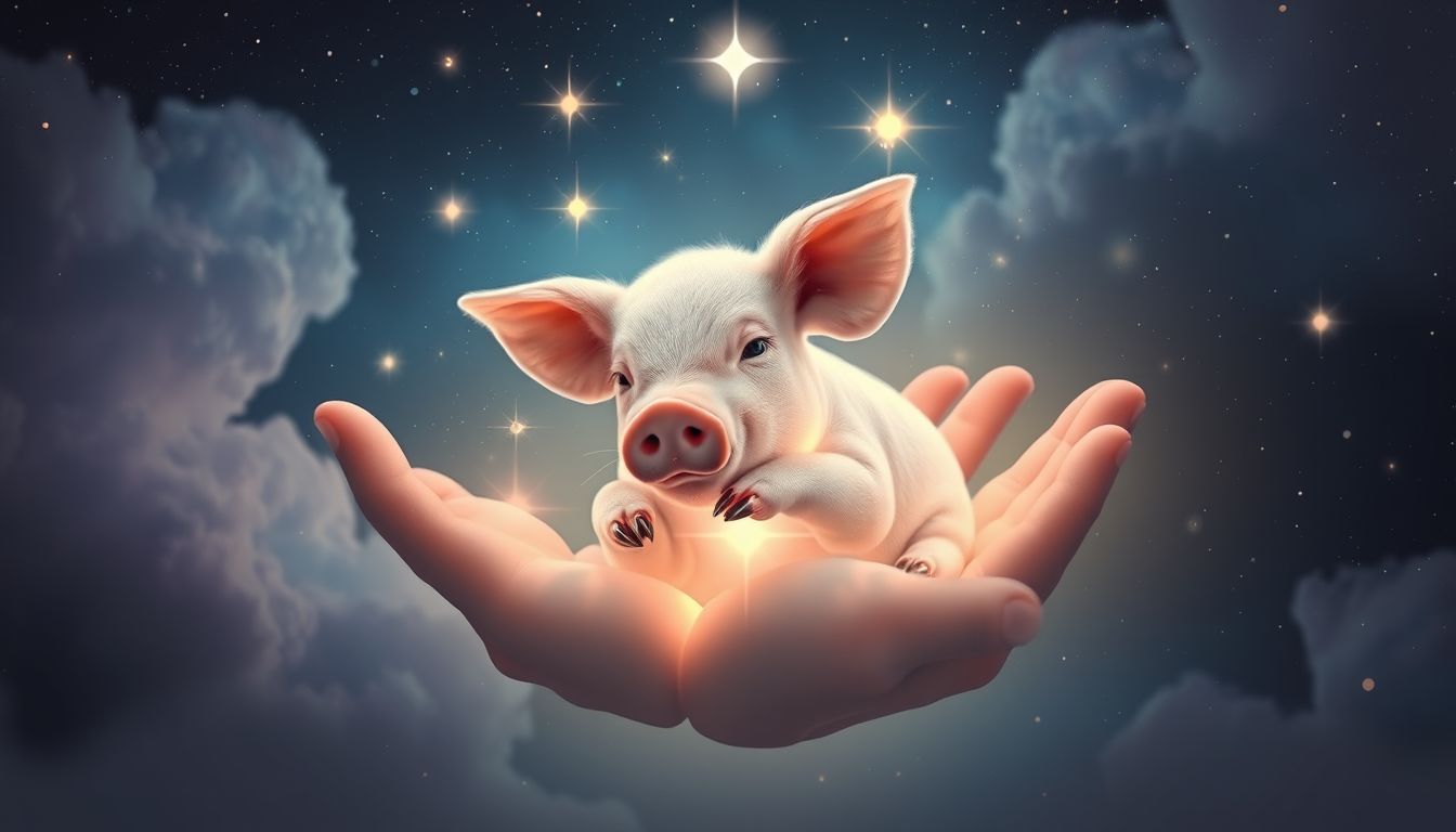 Das innere Schwein symbolisiert ungezähmte Impulse als Haustier.