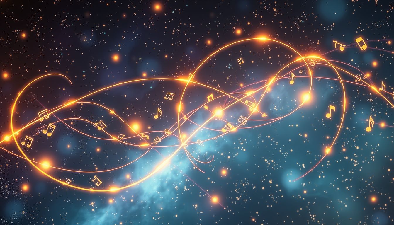 Messingdraht-Musik symbolisiert kreative Harmonie und innere Inspiration.