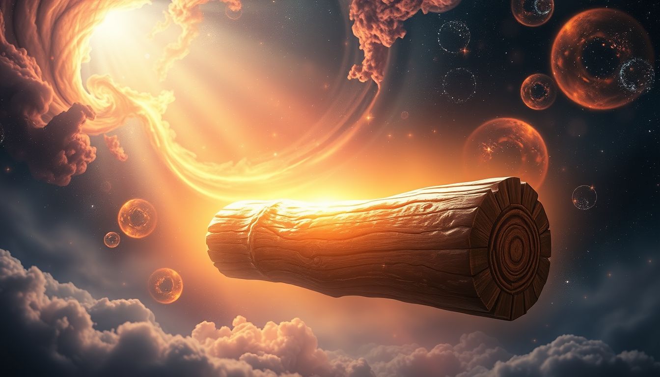 Ein leuchtendes Grabscheit symbolisiert Hoffnung und Wiedergeburt im Traum.