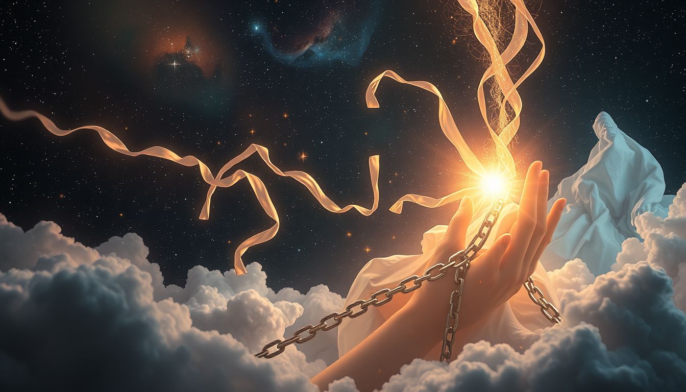 Der Traum symbolisiert den mutigen Schritt zur Befreiung aus Schmerz.
