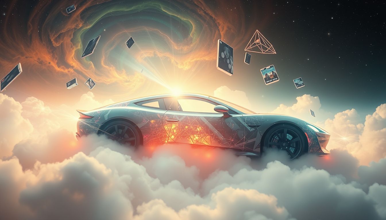 Das Bekleben eines Autos im Traum symbolisiert Selbstdarstellung und Veränderung.