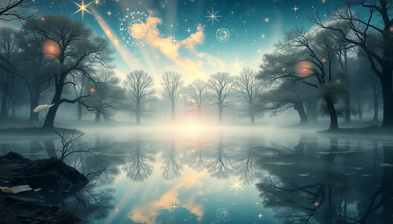 Ein klarer See im Traum symbolisiert innere Ruhe und Klarheit.